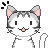 Pixel cat icon example 1