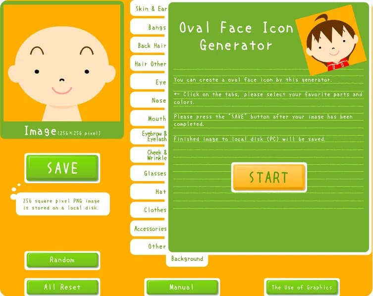 Oval Face Generator preview screenshot