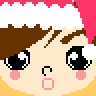 Pixel art face example 4