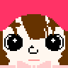 Pixel art face example 6