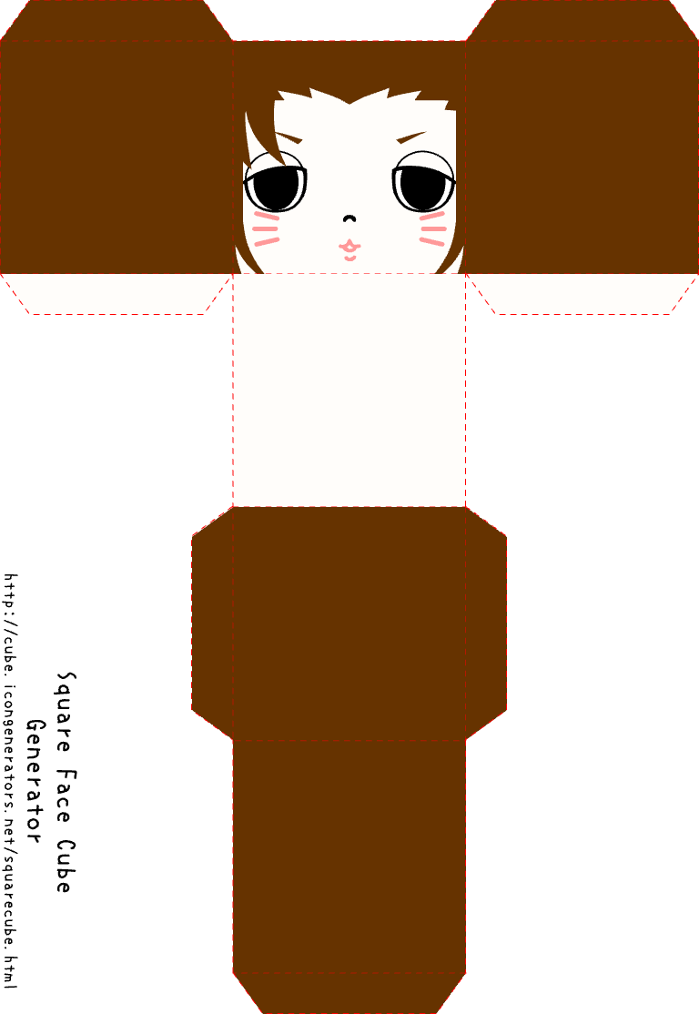 Square face cube avatar example 2